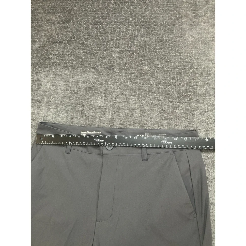 Fresh Clean Threads Chino Pants Men 32x32 Gray High Rise Flat Front Straight Leg